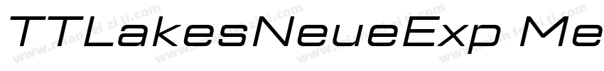 TTLakesNeueExp Medium字体转换